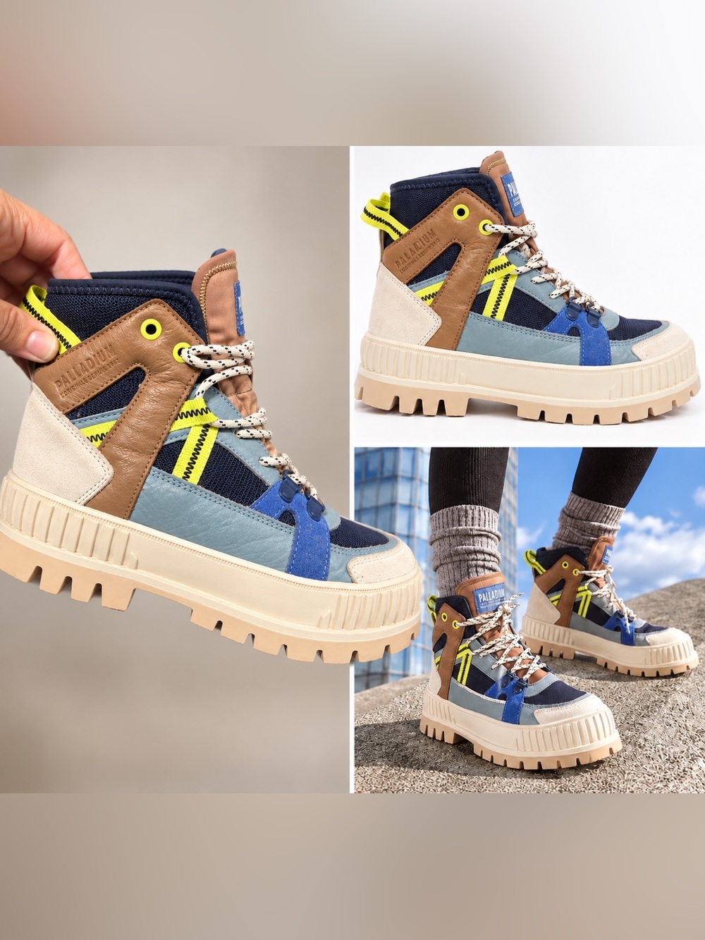 โจ Palladium Multicolor High-Top Sneakers | Stand out in these high-tops! ๐๐๐ค